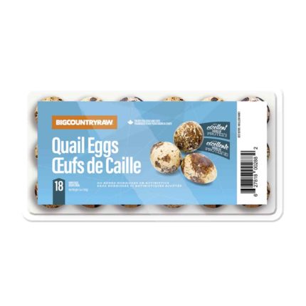 big country raw, quail, egg, topper, treat