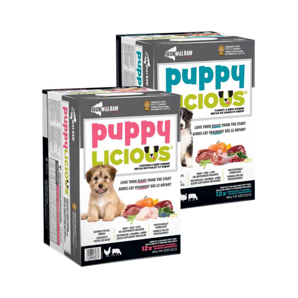 Iron Will Raw Puppylicious Iron Will Raw Variety, Iron Will Raw, IWR, Raw, Raw Food, Bulk, Canine, Canine Complete, Puppy, Puppylicious