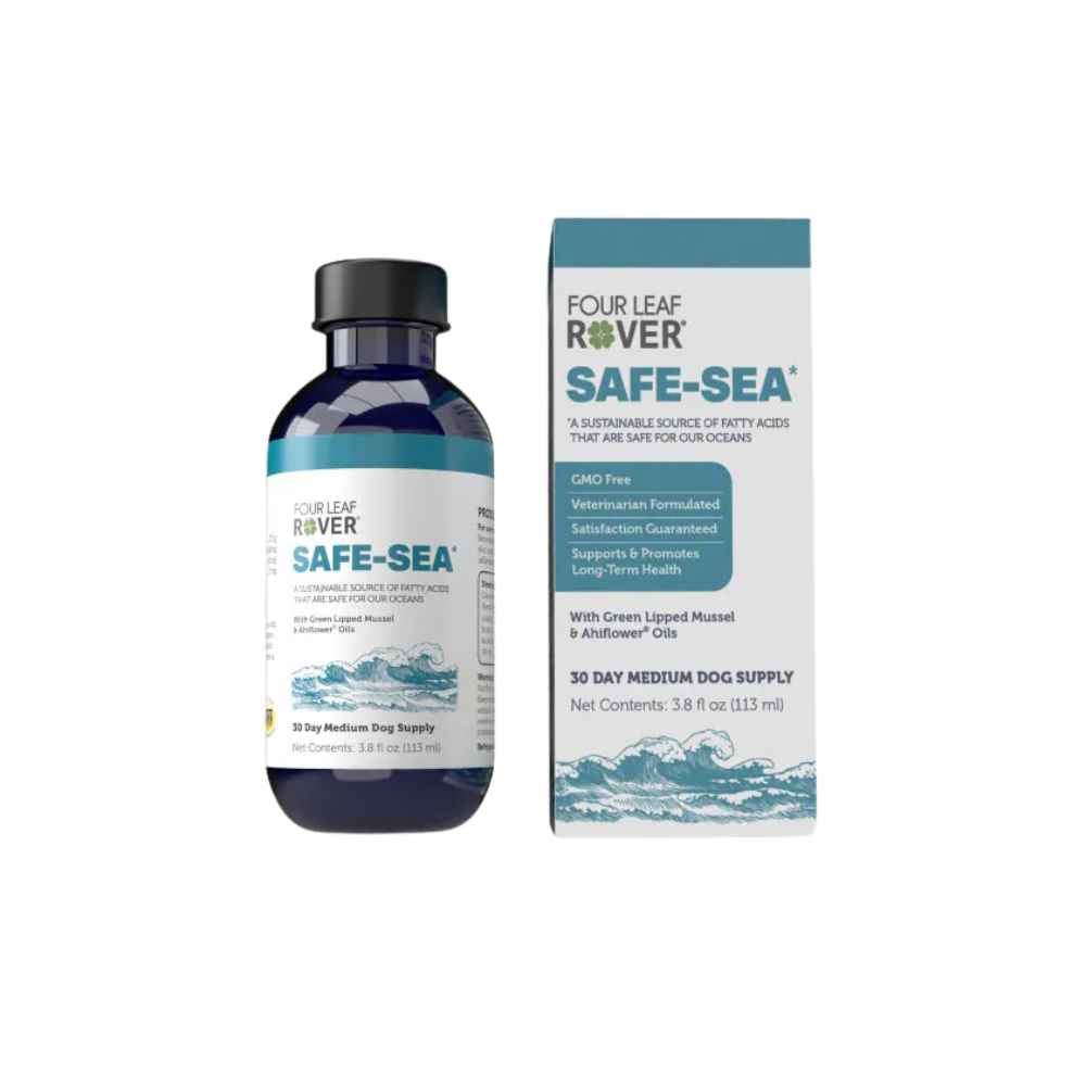 FLR Safe Sea FLR, Four Leaf Rover, Safe Sea, Omega-3, Green Lipped Mussels, Ahi Flower, Astaxanthin, Oil