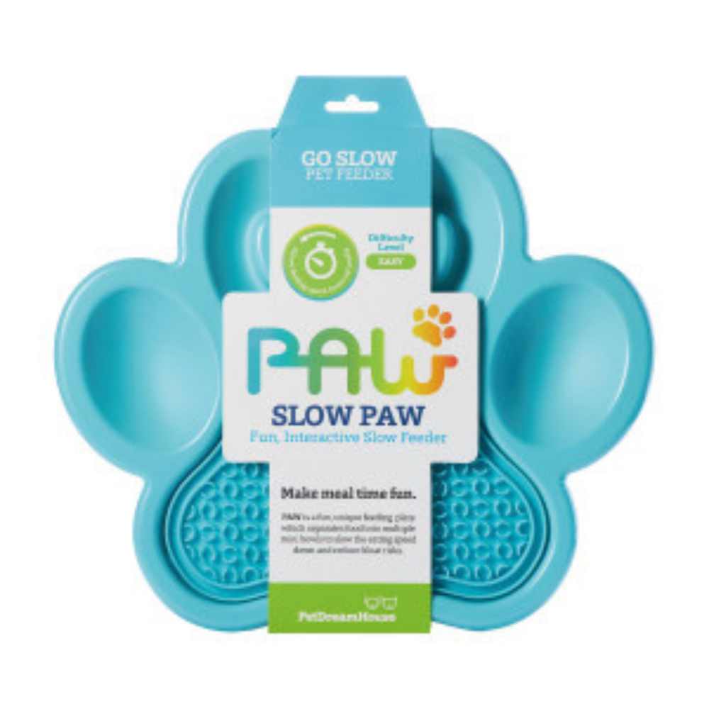 PAW 2-in-1 Slow Feeder Blue PAW 2-in-1 Slow Feeder & Lick Pad (PetDreamHouse) - Image 1