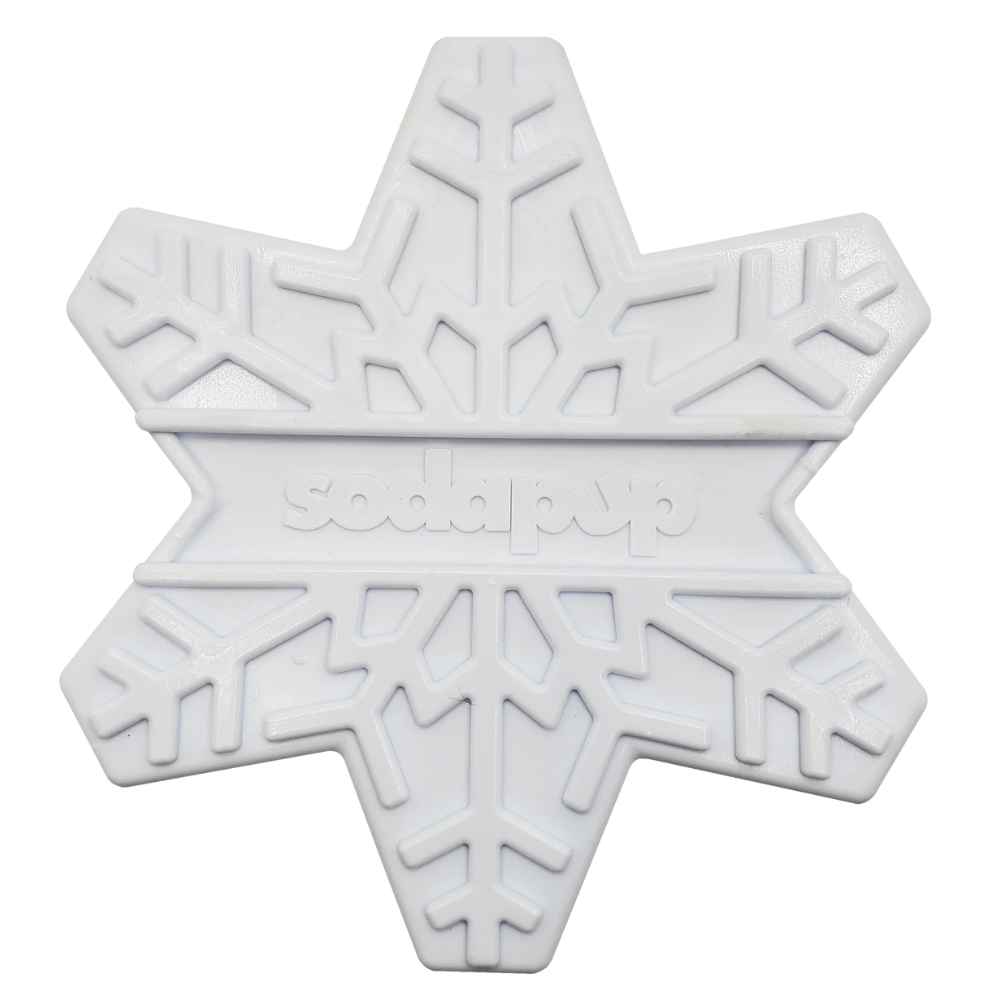 Soda Pup Snowflake Sodapup Snowflake ultra durable chew toy with holiday theme