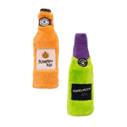 Zippy Paws Halloween Happy Hour Crusherz – Pumpkin Ale plush dog toy