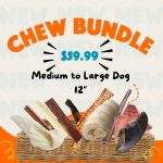Medium to Large Chew Bundle. Dehydrated treat bundle for smaller dogs. Treat bundle