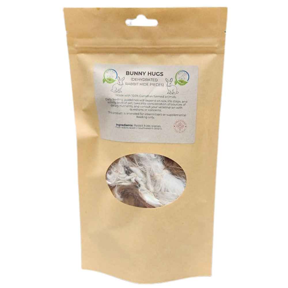 Bunny Hugs BT Pets, Bunny Hugs, Rabbit Hide, Chew, Treat, Fur on hide,