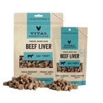 beef liver, vital essentials, treats, freeze dried, topper