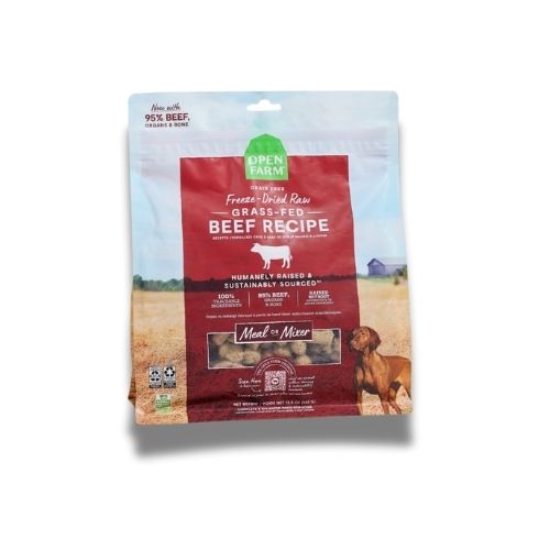 OF FD Beef Open Farm Freeze Dried Recipes Grass Fed Beef Morsels