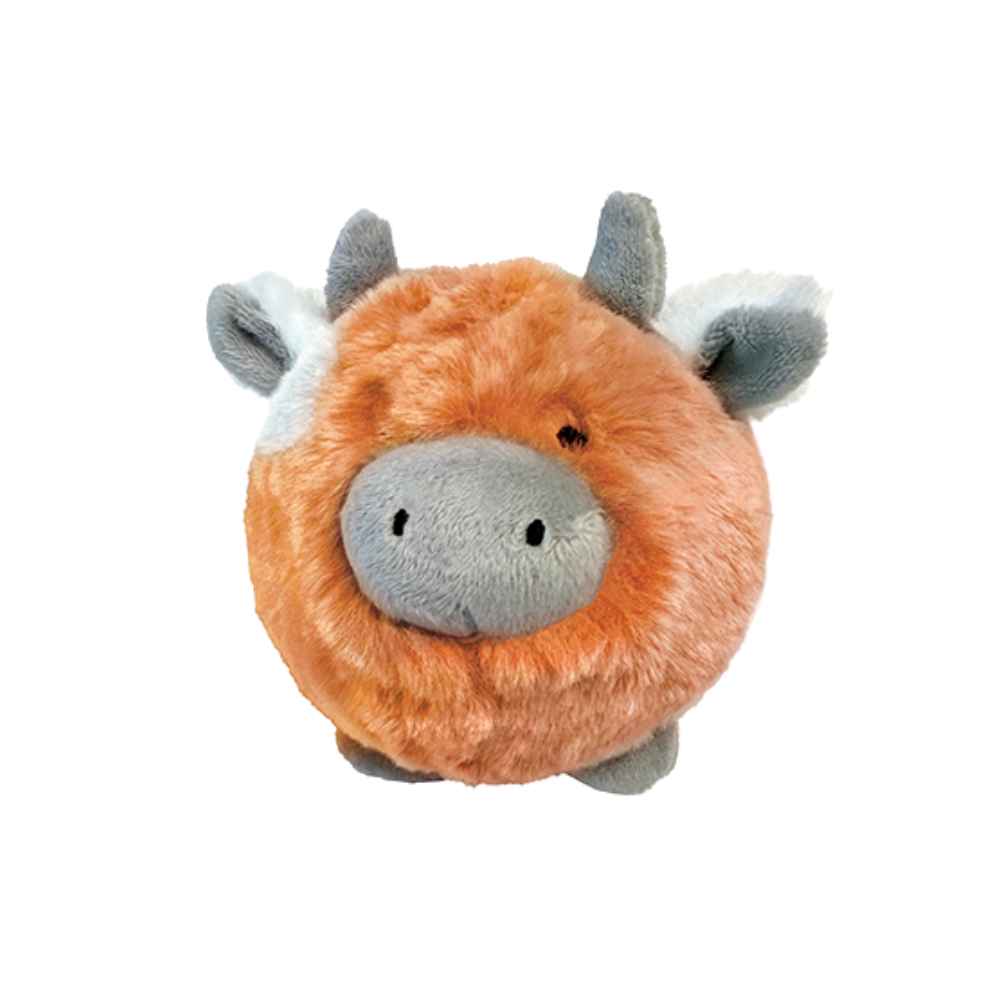 foufou Fuzzy Wuzzy MooMoo FouFou Fuzzy Wuzzy Cow, Plush, Cow, Plushy, Ball, Spike Ball