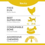 RDBK Chicken Necks, Red Dog Blue Kat, Chicken, Chicken Necks, Neck, Meal Replacement Bone, Chew, Bone, Frozen Bone