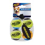 Nerf Squeak Tennis Balls Extra Small 4pk., Nerf, Tennis Ball, Tennis, Ball, Toy